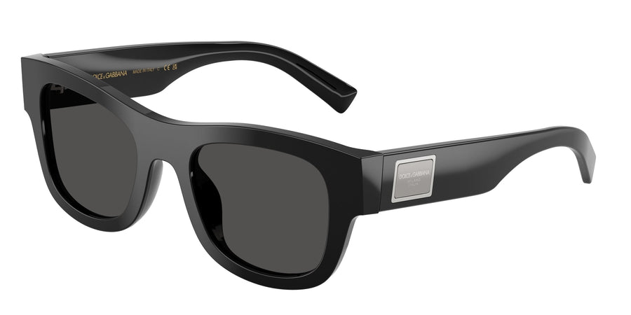 Dolce & Gabbana DG4509 501/87 Man Sunglasses Acetate Black Grey Squared Normal