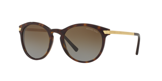 Michael Kors MK2023 ADRIANNA III 3106T5 Woman Sunglasses Acetate Turtle Brown Round Polarized