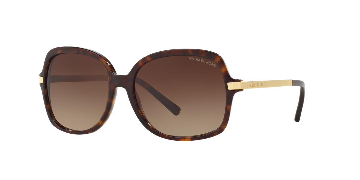 Michael Kors MK2024 ADRIANNA II 310613 Woman Sunglasses Acetate Turtle Brown Squared Normal Shaded