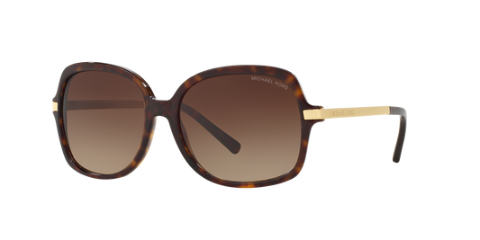 Michael Kors MK2024 ADRIANNA II 310613 Woman Sunglasses Acetate Turtle Brown Squared Normal Shaded