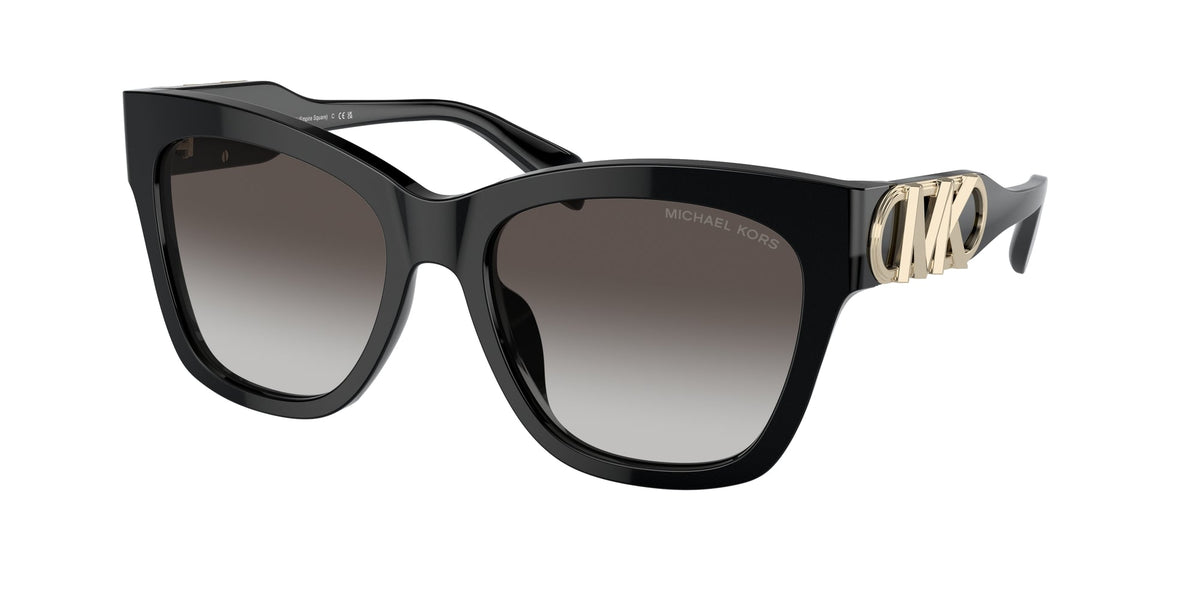 Michael Kors MK2182U EMPIRE SQUARE 30058G Woman Sunglasses Acetate Black Grey Butterfly Normal Shaded