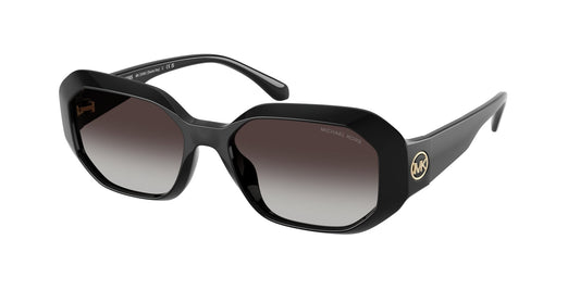 Michael Kors MK2240U SIESTA KEY 30058G Woman Sunglasses Injected Black Grey Geometric Normal Shaded