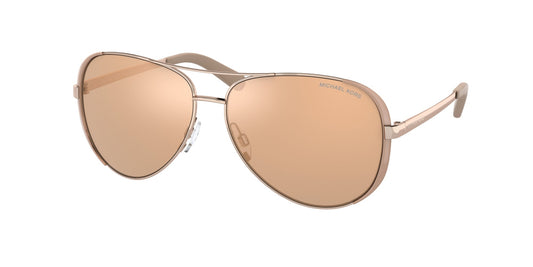 Michael Kors MK5004 CHELSEA 1017R1 Woman Sunglasses Metal Gold Gold Squared Normal