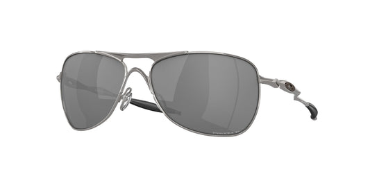 Oakley OO4060 CROSSHAIR 406022 Unisex Sunglasses Metal Grey Grey Squared Polarized Prizm