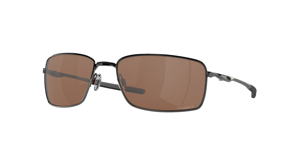 Oakley OO4075 SQUARE WIRE 407514 Man Sunglasses Metal Brown Brown Squared Polarized Prizm