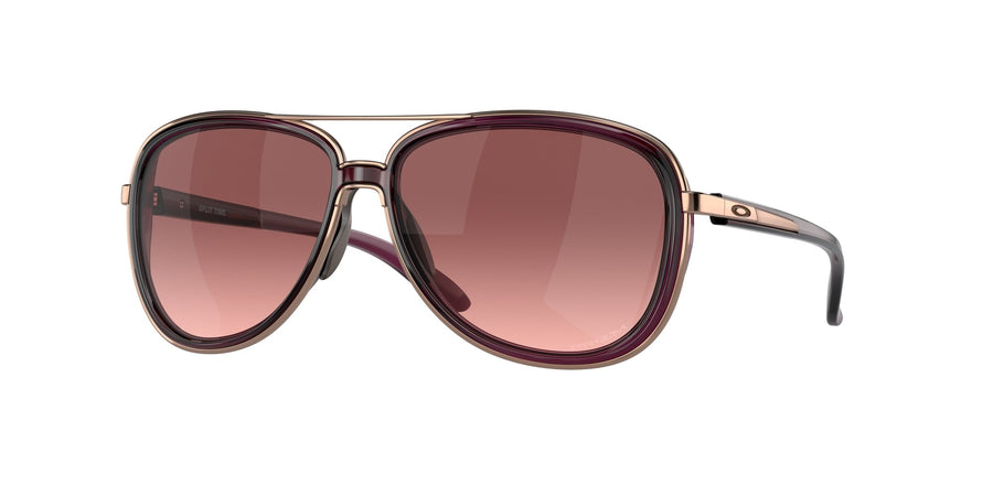 Oakley OO4129 SPLIT TIME 412902 Woman Sunglasses Metal Violet Grey Round Normal Shaded