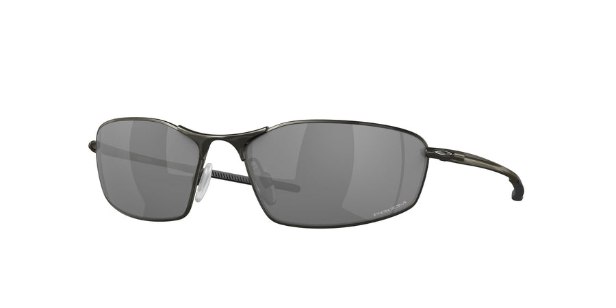 Oakley OO4141 WHISKER 414101 Man Sunglasses Metal Black Grey Round Normal Prizm