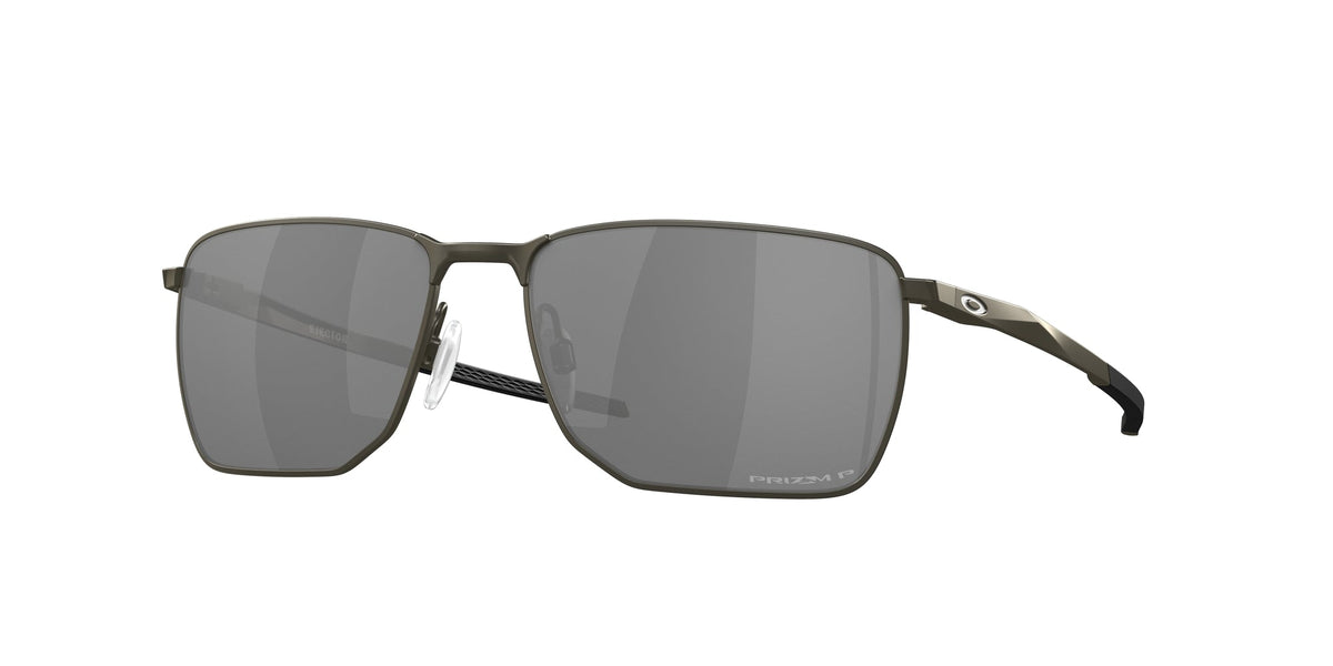 Oakley OO4142 EJECTOR 414203 Man Sunglasses Metal Black Grey Squared Polarized Prizm