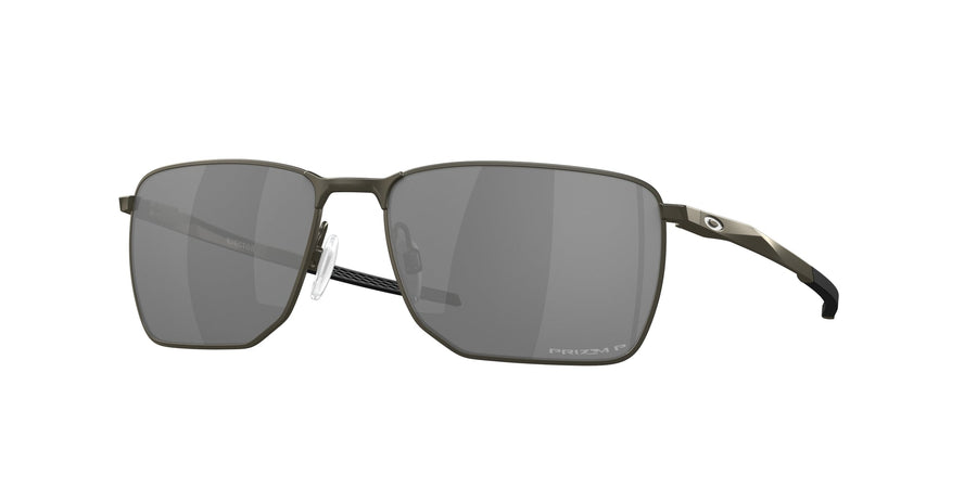 Oakley OO4142 EJECTOR 414203 Man Sunglasses Metal Black Grey Squared Polarized Prizm