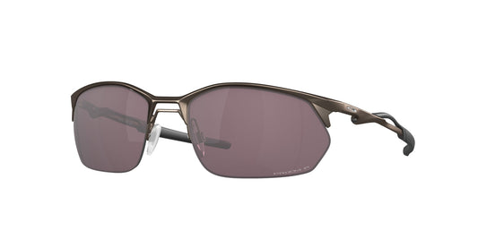 Oakley OO4145 WIRE TAP 2.0 414505 Man Sunglasses Metal Grey Grey Squared Polarized Prizm