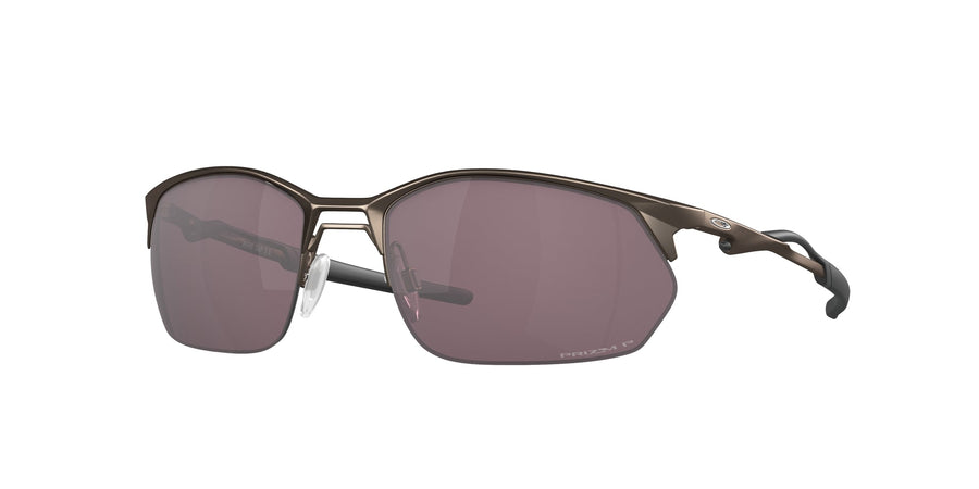 Oakley OO4145 WIRE TAP 2.0 414505 Man Sunglasses Metal Grey Grey Squared Polarized Prizm