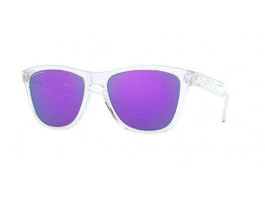 Oakley OO9013 FROGSKINS 9013H7 Man Sunglasses O_matter Transparent Violet Squared Normal Prizm