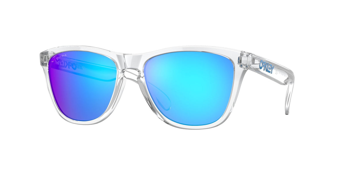 Oakley OO9013 FROGSKINS 9013D0 Unisex Sunglasses O_matter Transparent Blue Squared Normal Prizm Iridium