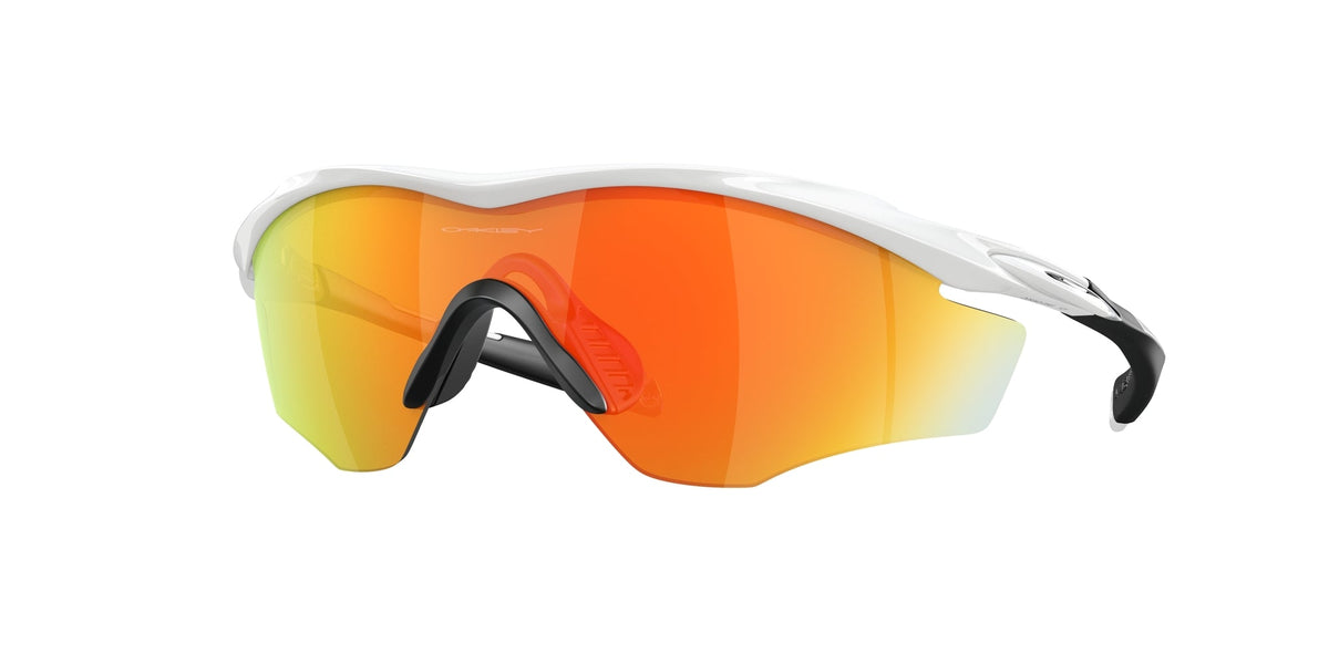 Oakley OO9343 M2 FRAME XL 934305 Unisex Sunglasses O_matter White Orange Mask Normal Prizm Iridium