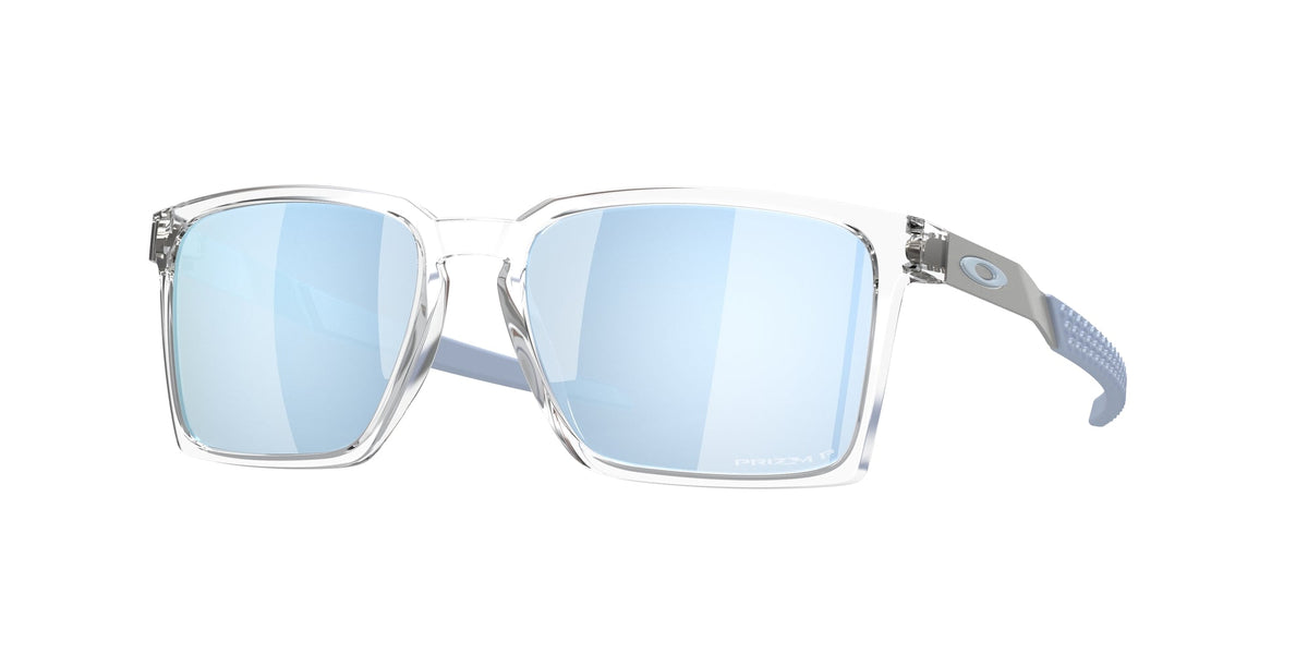 Oakley OO9483 EXCHANGE SUN 948303 Unisex Sunglasses O_matter Transparent Prizm Deep Water Polarized Squared Polarized Prizm