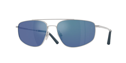 Oliver Peoples OV1361S R-14 506355 Unisex Sunglasses Metal Silver Blue Pilot Normal