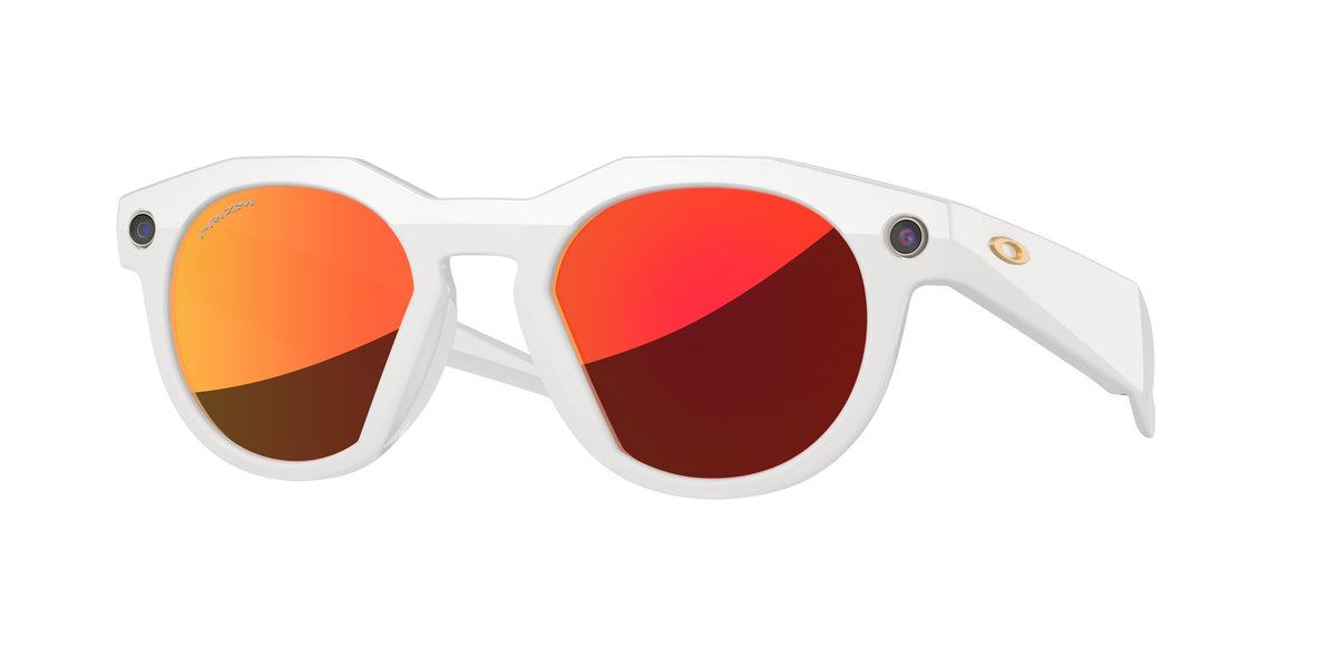 Oakley Meta OW8002 Hstn 800204 Unisex Sunglasses O_matter Grey Brown Round Mirrored Prizm