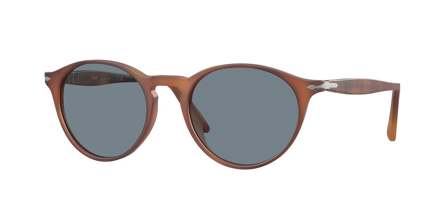 Persol PO3092SM 900656 Man Sunglasses Acetate Brown Blue Round Normal