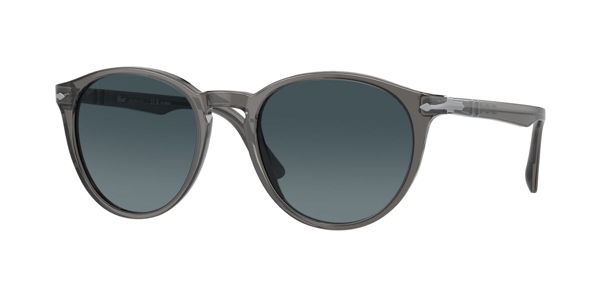 Persol PO3152S 1196S3 Man Sunglasses Acetate Grey Blue Round Polarized