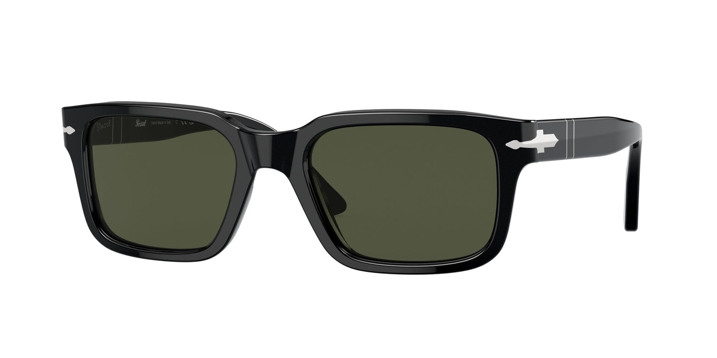 Persol PO3272S 95/31 Unisex Sunglasses Acetate Black Green Squared Normal