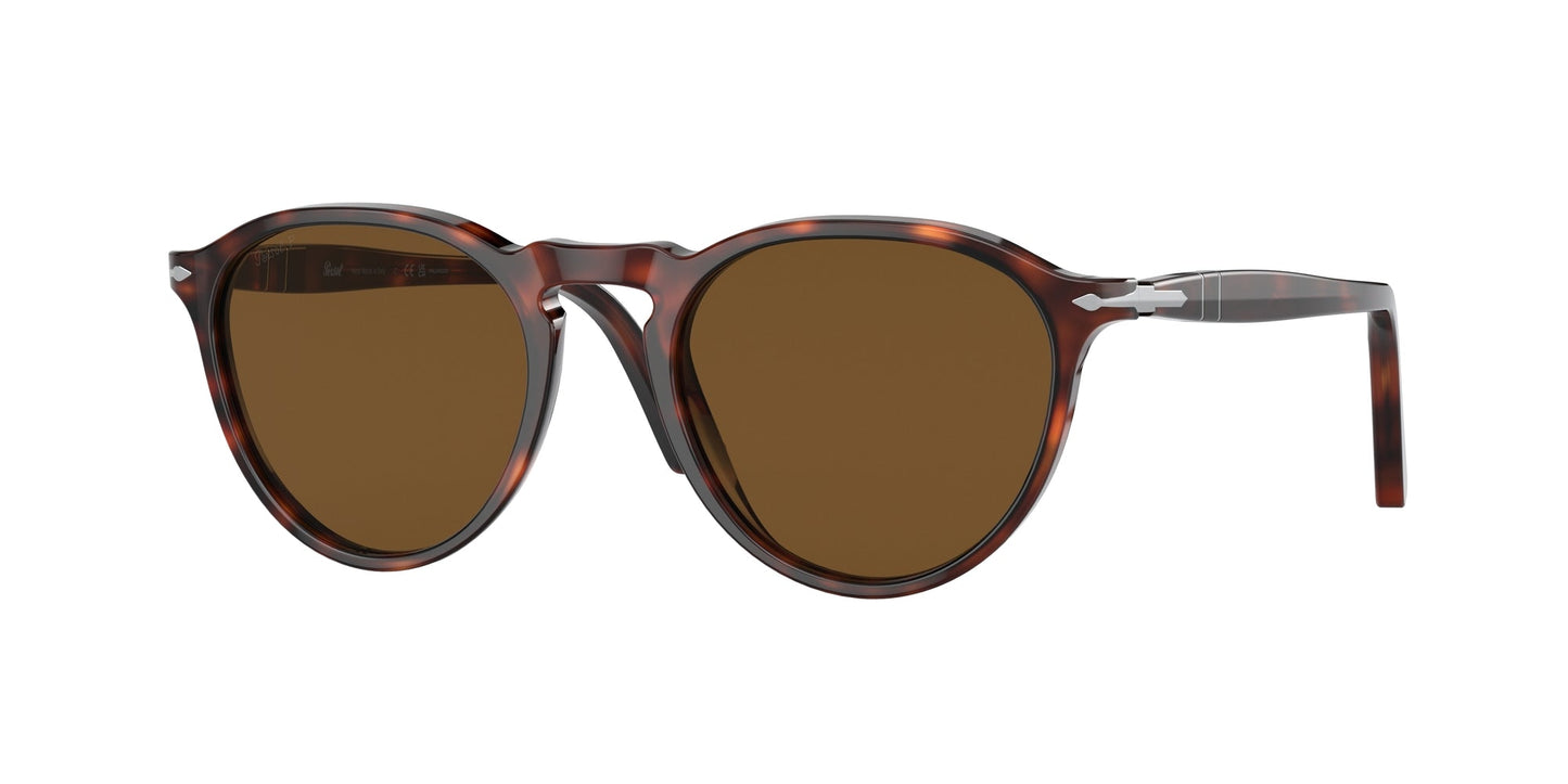 Persol PO3286S 24/57 Unisex Sunglasses Acetate Turtle Brown Pantos Polarized