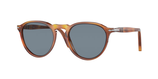 Persol PO3286S 96/56 Unisex Sunglasses Acetate Brown Blue Pantos Normal