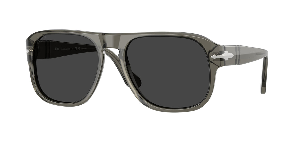 Persol PO3310S JEAN 110348 Unisex Sunglasses Acetate Grey Grey Squared Polarized
