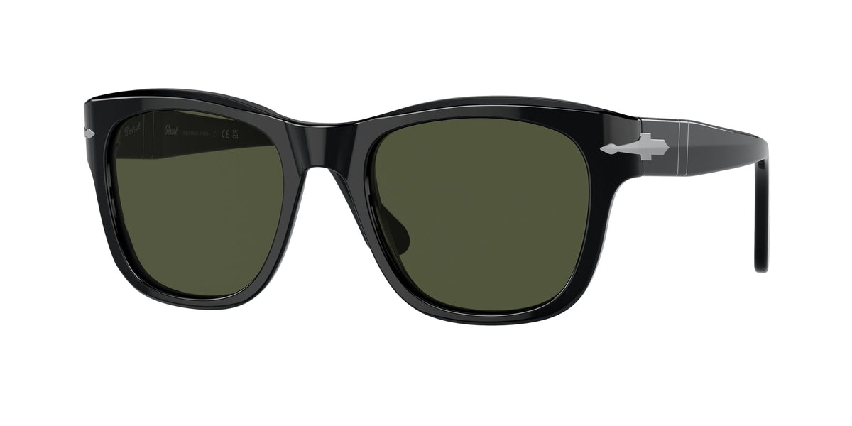 Persol PO3313S 95/31 Unisex Sunglasses Acetate Black Green Squared Normal