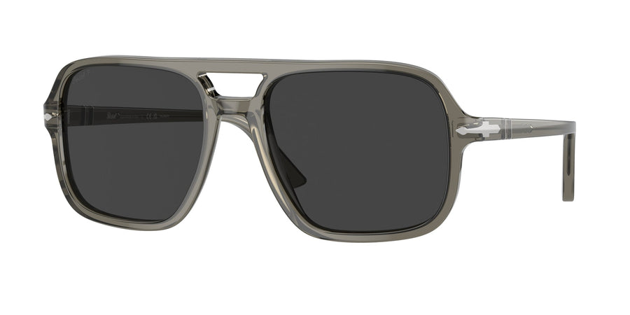 Persol PO3328S 110348 Man Sunglasses Acetate Grey Grey Pilot Polarized Anti-glare