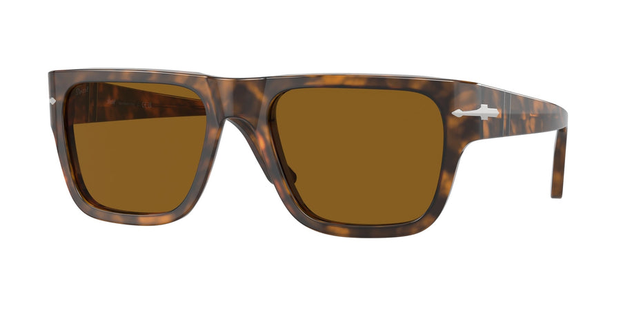 Persol PO3348S 121033 Unisex Sunglasses Acetate Brown Brown Squared Normal