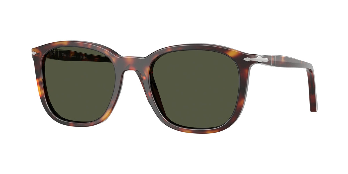 Persol PO3355S 24/31 Unisex Sunglasses Acetate Turtle Green Pillow Normal