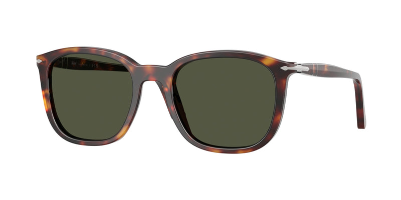 Persol PO3355S 24/31 Unisex Sunglasses Acetate Turtle Green Pillow Normal