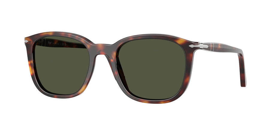 Persol PO3355S 24/31 Unisex Sunglasses Acetate Turtle Green Pillow Normal