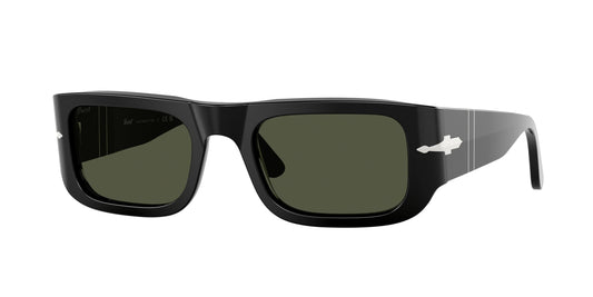 Persol PO3362S 95/31 Unisex Sunglasses Acetate Black Green Pillow Normal