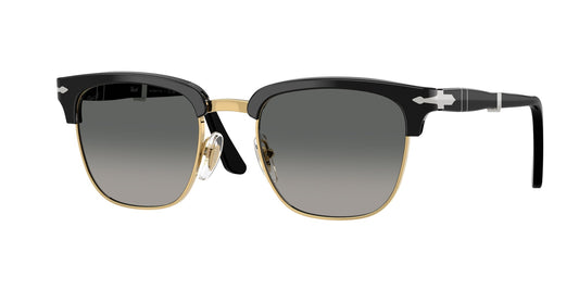 Persol PO3375S 122571 Unisex Sunglasses Acetate Black Grey Squared Normal Shaded
