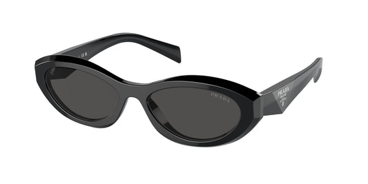 Prada PR 26ZS 16K08Z Woman Sunglasses Acetate Black Grey Geometric Normal