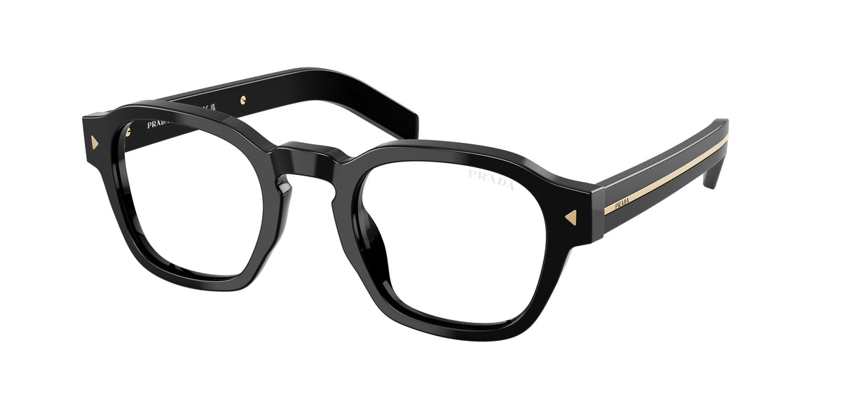 Prada PR A16S 16K60K Man Sunglasses Acetate Black Transparent Pantos Normal