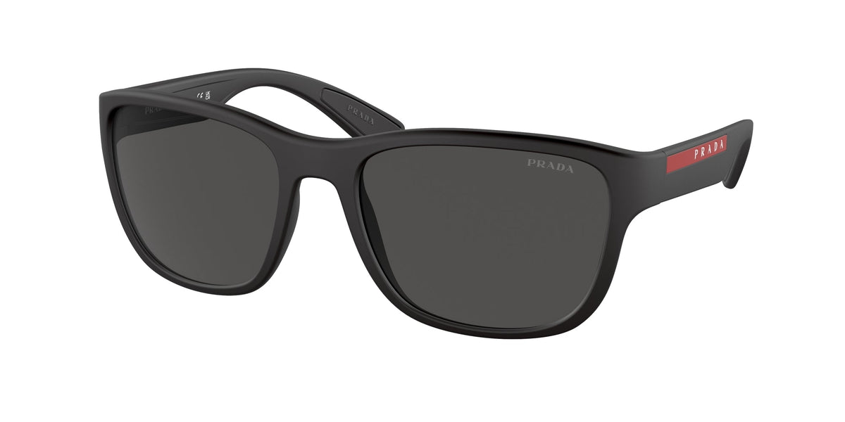 Prada Linea Rossa PS 01US ACTIVE DG05S0 Man Sunglasses Plastic Black  Squared Normal