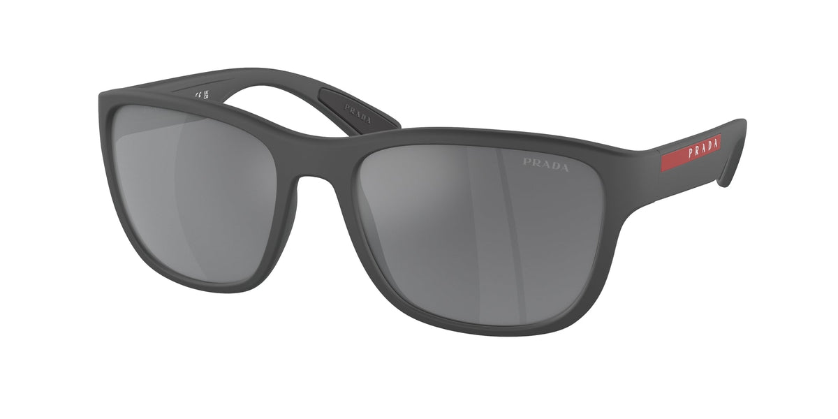 Prada Linea Rossa PS 01US ACTIVE UFK5L0 Man Sunglasses Nylon Grey Grey Pillow Mirrored