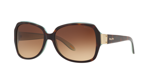 Ralph Lauren RA5138 601/13 Woman Sunglasses Acetate Turtle Brown Squared Normal Shaded