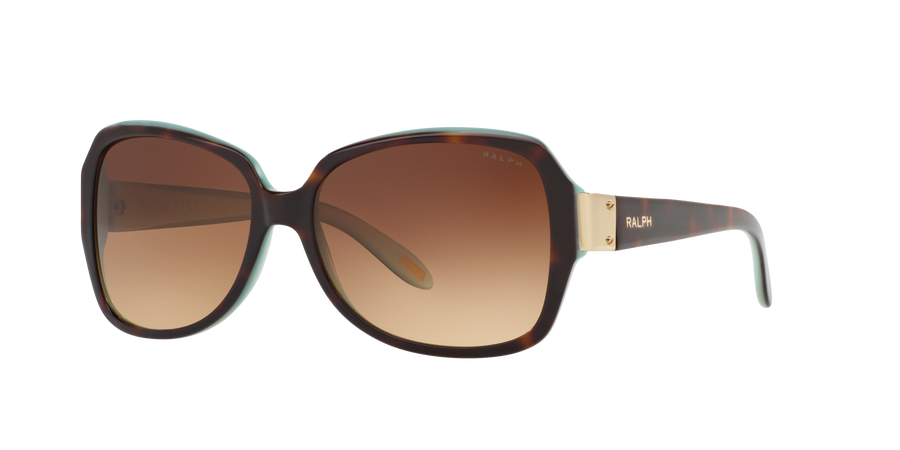 Ralph Lauren RA5138 601/13 Woman Sunglasses Acetate Turtle Brown Squared Normal Shaded