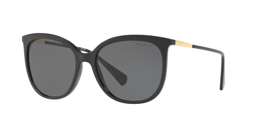 Ralph Lauren RA5248 500181 Woman Sunglasses Injected Black Grey Butterfly Polarized