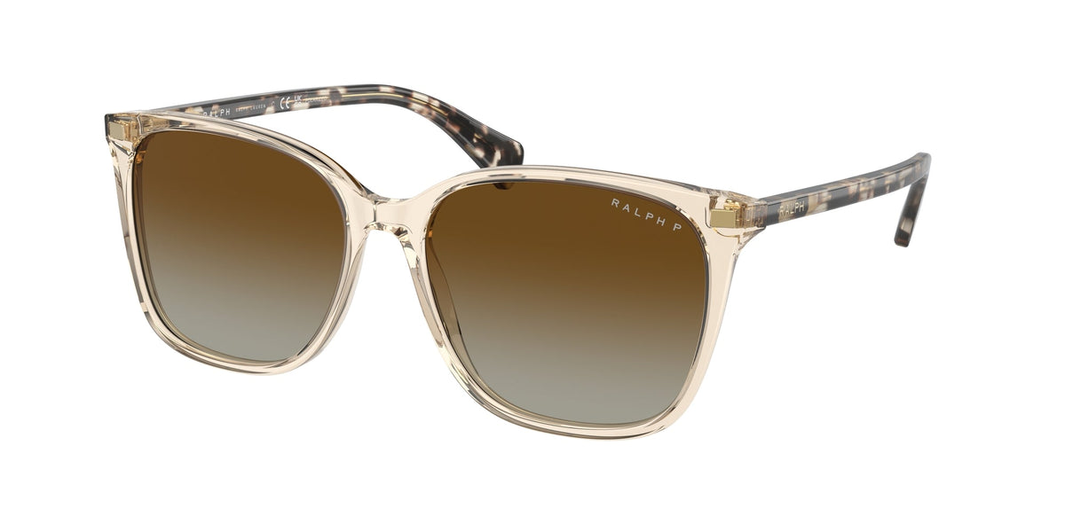 Ralph Lauren RA5293 VVCV 6072T5 Woman Sunglasses Acetate Brown Brown Squared Polarized Shaded