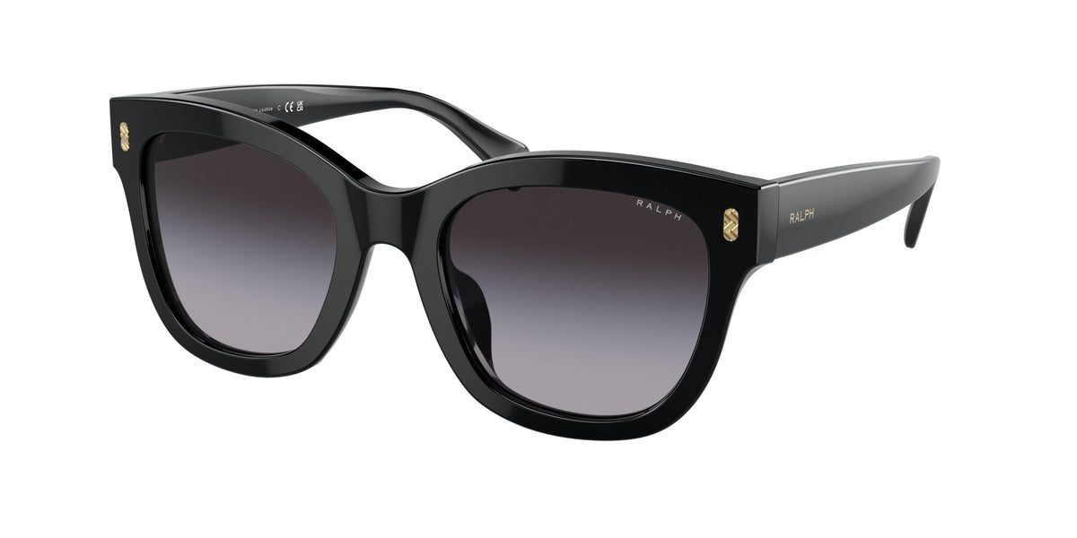 Ralph Lauren RA5301U 50018G Woman Sunglasses Acetate Black Grey Round Normal Shaded