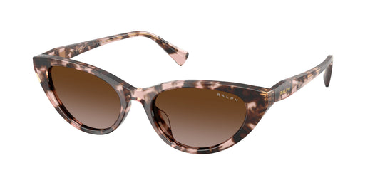 Ralph Lauren RA5352U 605813 Woman Sunglasses Acetate Pink Brown Cat Eye Normal Nuanced