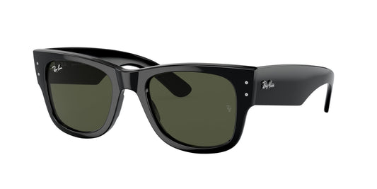 Ray - Ban RB0840S MEGA WAYFARER 901/31 Unisex Sunglasses Acetate Black Green Squared Normal