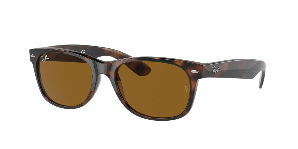Ray - Ban RB2132 NEW WAYFARER 710 Unisex Sunglasses Injected Turtle  Squared Normal