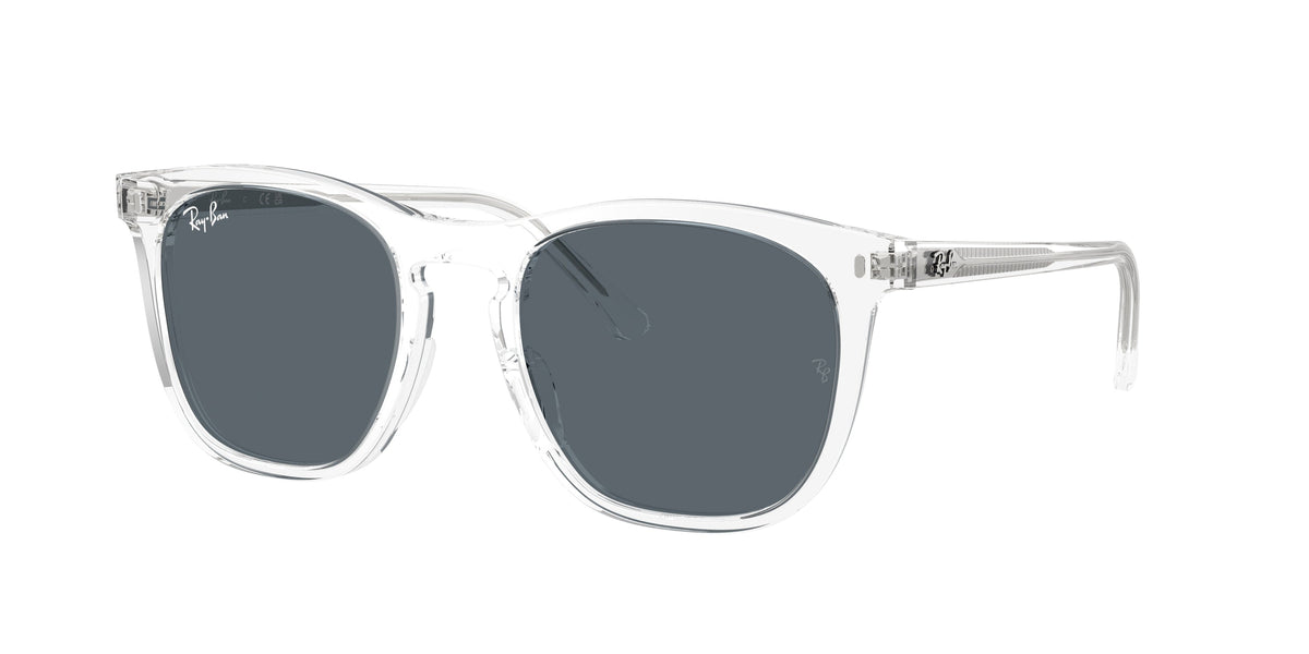 Ray - Ban RB2210 6447R5 Unisex Sunglasses Acetate Transparent Blue Squared Normal