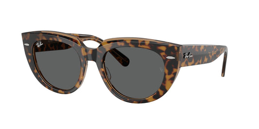 Ray - Ban RB2286 DOREEN 1292B1 Woman Sunglasses Acetate Gold Grey Squared Normal