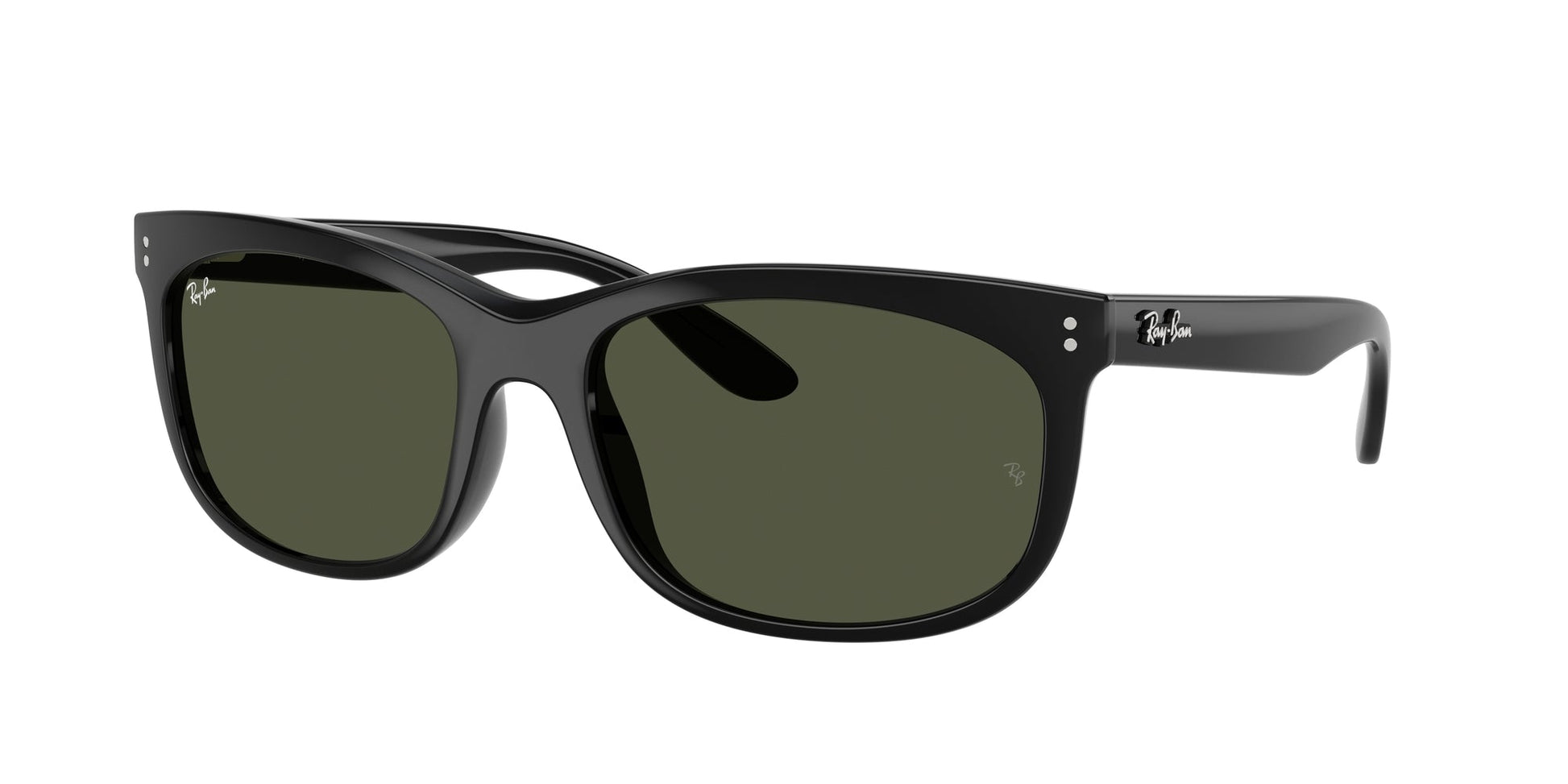 Ray - Ban RB2389 BALORETTE 901/31 Unisex Sunglasses Acetate Black Green G15 Pillow Normal